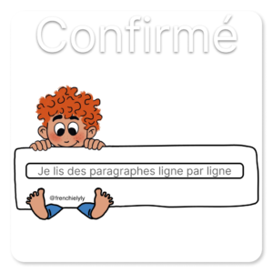 Marque-page de lecture - Confirmé